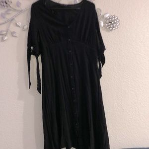 Side sleeve tie dress